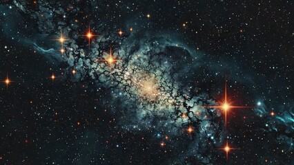 Abstract fantasy science fiction universe space galaxy background