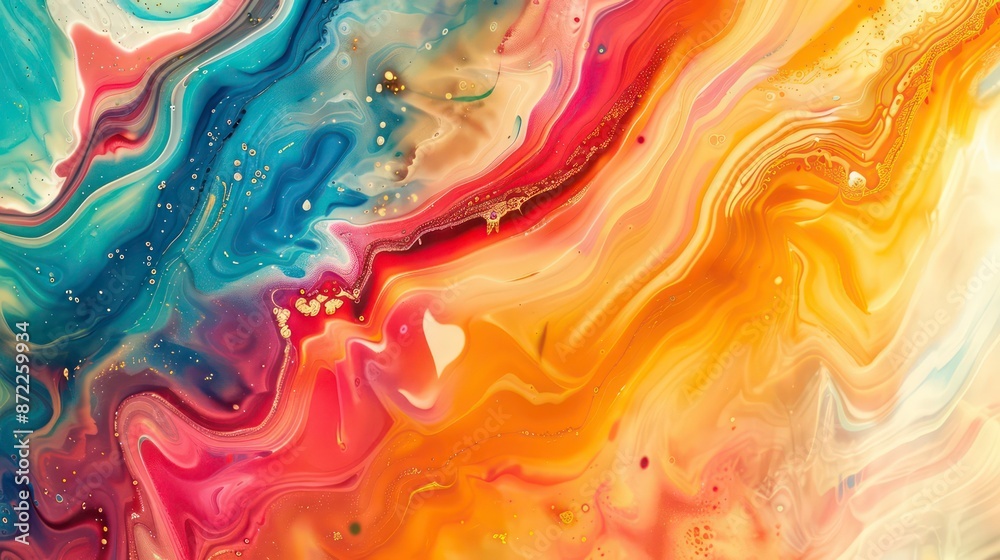 Canvas Prints colorful abstract background. generative ai