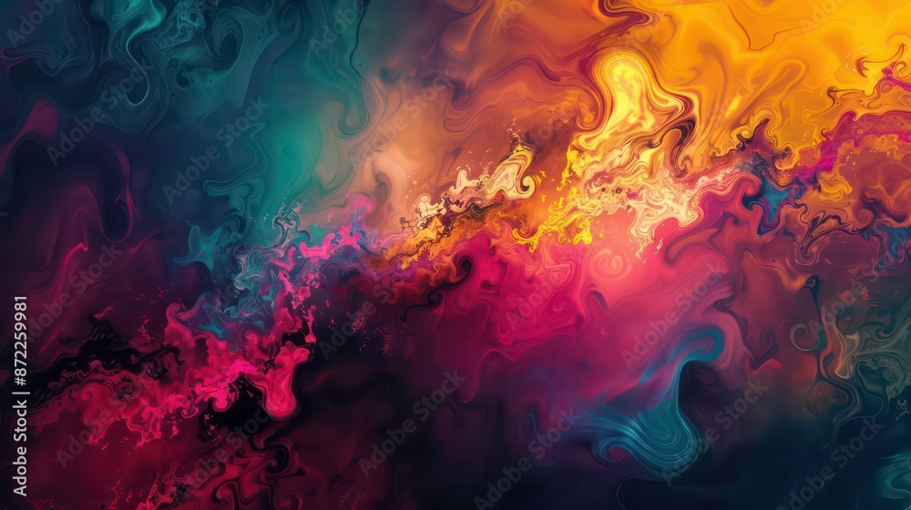 Canvas Prints colorful abstract background. generative ai