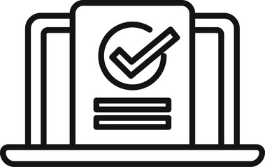 Simple, scalable and editable stroke icon, perfect for mobile, web and print