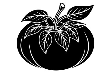 Organic tomato icon Simple illustration of organic tomato vector