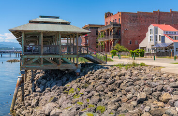 Port Townsend Washington state old town and marina.