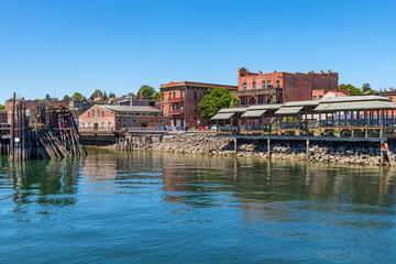 Port Townsend Washington state old town and marina.