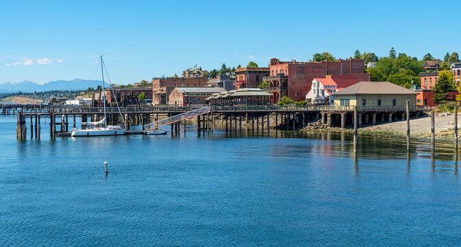 Port Townsend Washington state old town and marina.