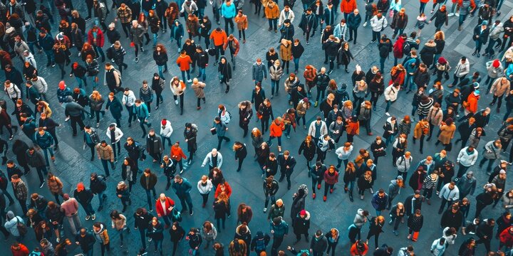 large group or crowd of people