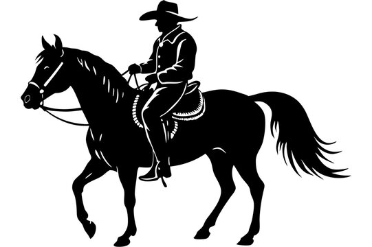 recommend clip art: horse rider silhouette