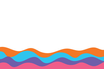 Abstract wave. Design of a colourful background. Vector illustration