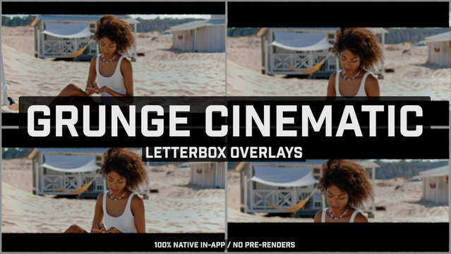 Grunge Cinematic LetterBox Overlays