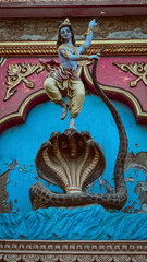 Statue of lord krishna hindu god