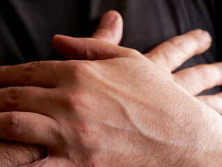 Fototapeta premium close-up hand of a person 