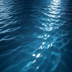 Obraz premium Rippling blue water surface with light reflections