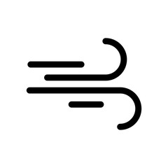 blowing wind icon design in filled and outlined style