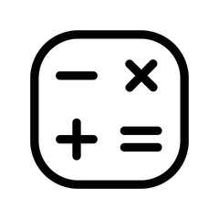 Obraz premium calculator icon design in filled and outlined style