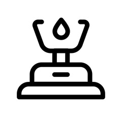Burner Gas Stove icon design in filled and outlined style