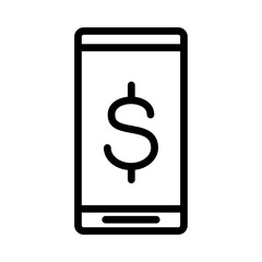 Payment method icon design in filled and outlined style