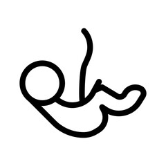 Embryo Child icon design in filled and outlined style