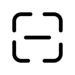 scan button icon design in filled and outlined style