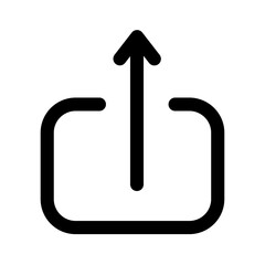 Upload icon design in filled and outlined style