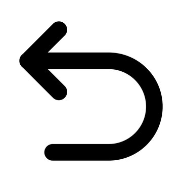 recommend clip art: u turn arrow icon design in filled and outlined style