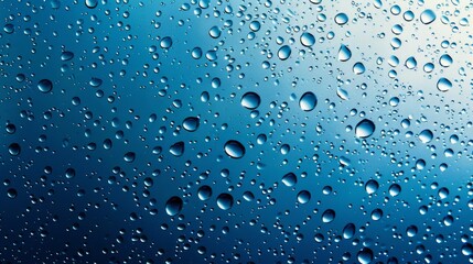 Blue water droplets background. Abstract blue background with water droplets. Perfect for desktop wallpaper, phone background, or design inspiration.