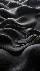 Abstract Smooth Flowing Wave-Like Shapes with Subtle Colors in High-Resolution