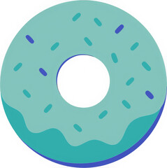 donut isolated on white background