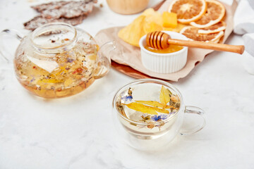 mountain herbal tranquility - therapeutic tea table setting