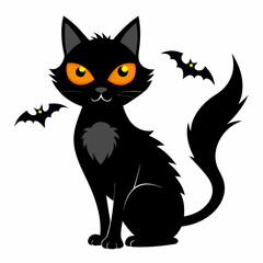  halloween pumpkin head, black cat ,cat cartoon,halloween castle with bats,jack o lantern,