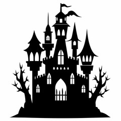  halloween pumpkin head, black cat ,cat cartoon,halloween castle with bats,jack o lantern,