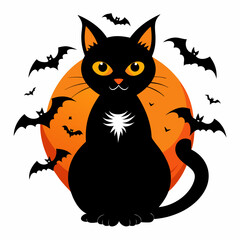  halloween pumpkin head, black cat ,cat cartoon,halloween castle with bats,jack o lantern,
