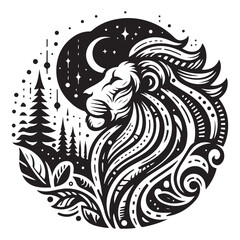 Lion Silhouette Vector