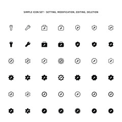 Icons related to maintenance and management using tool driver
