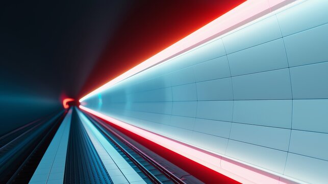 Futuristic subway station at night, glowing virtual screens, high-tech advertisements, deep shadows, science fiction atmosphere