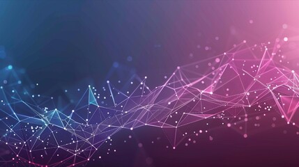 A purple and blue background with a line of dots. The dots are in different colors and sizes