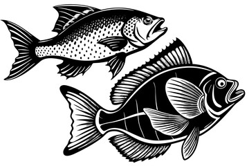 frish icon  silhouette vector illustration 