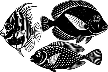 frish icon  silhouette vector illustration 