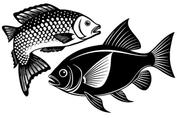 frish icon  silhouette vector illustration 