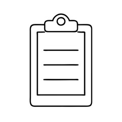 Clipboard icon, document, checklist, report, note, paper, form, task, list, mark, business, office, note-taking, clipboard management, data entry, paper management, organization, productivity reminder