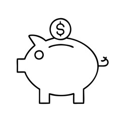 piggy bank icon; bank; savings; money; finance; budget; investment; account; financial planning; cash; currency; deposit; profit; income; piggy bank symbol; wealth; economy; banking; funds; money
