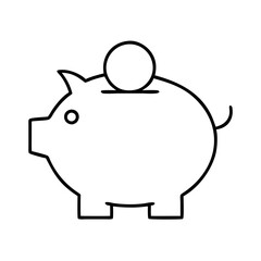 piggy, bank, pig, money, coin, savings, vector, finance, icon, banking, currency, piggy bank, investment, save, wealth, farm, symbol, cash, piggy bank icon, budget, account, financial planning deposit