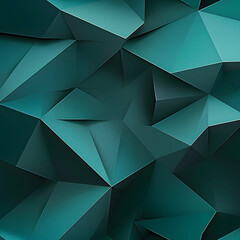 Obraz premium Abstract emerald geometric background.