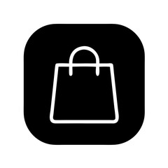Shopping App Icon - Digital Purchase, E-commerce Symbol, Online Retail Market. Store, Sale, Fashion Design. Commercial Trade Concept