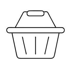 Shopping Basket Icon: Cart, Retail, Online Shopping, Ecommerce, Basket Symbol
