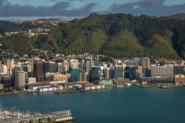 Exposure of New Zealand's Capital Wellington, namely its Central Business District viewed from...