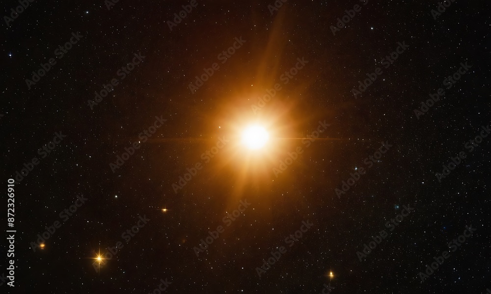 Wall mural sun in space