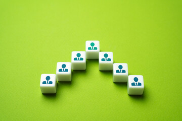 Businessmen and hierarchy. Team formation. Productivity and innovation. Cooperation and collaboration.