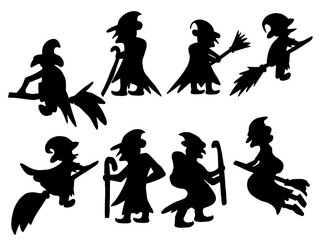 silhouettes of children