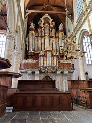 Organ in a church in Netherlands