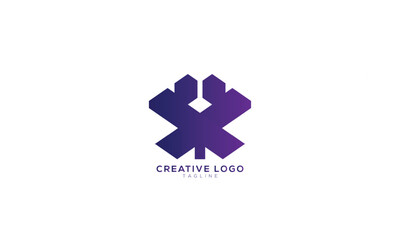 Obraz premium XR RX Abstract initial monogram letter alphabet logo design