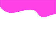 Pink separator shape for website. Curve Line, Page Top